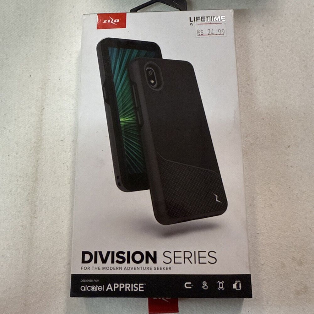 Alcatel‎ Apprise ZIZO Case Division Series Cover Black Brand New